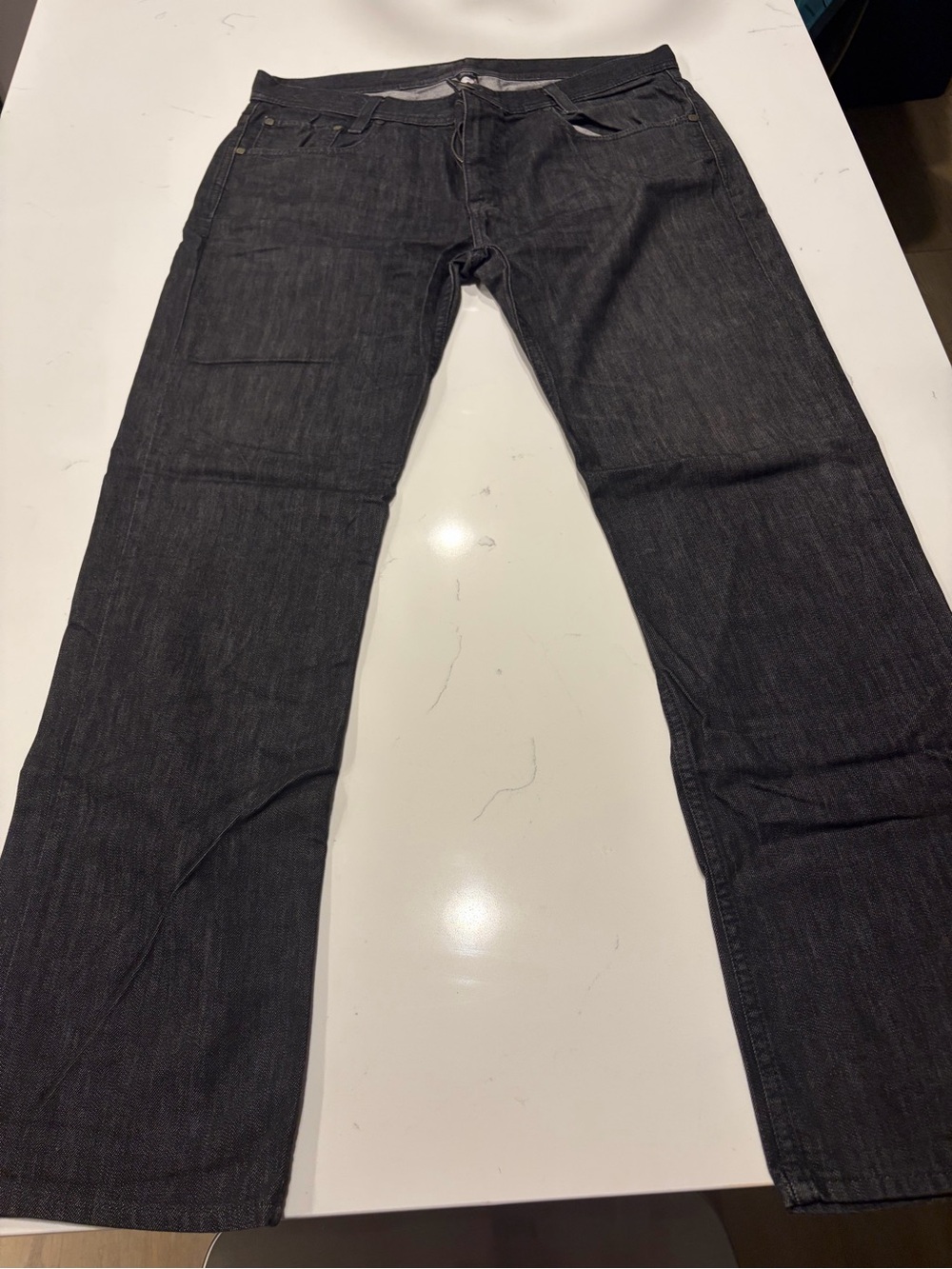 Murano Men's Dark Gray Straight-Leg Jeans - Classic Everyday Fit